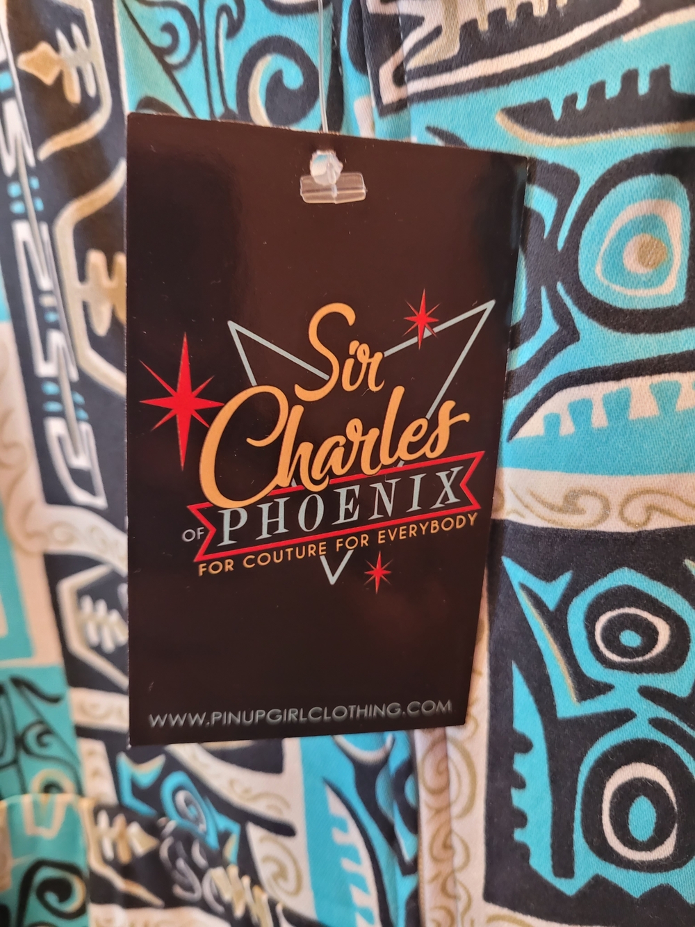 PinUp Girl Clothing Sir Charles Pheonix Tiki Dress - Picture 7 of 9